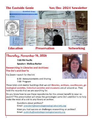 Our November Newsletter is Here